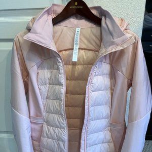 Lululemon light pink down jacket